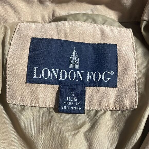 London Fog All Weather Faux Suede Embroidered Jacket Drawstring Waist Size Small - Picture 9 of 12